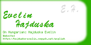 evelin hajduska business card